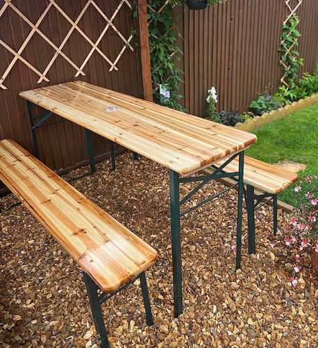 Folding beer table - table, set