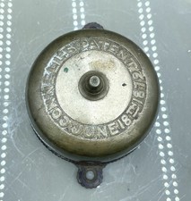 Antique Victorian Connell’s Brass Door Bell Patent June 18th 1879 Estate Find