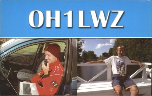 Vintage oh1lwz qsl - oh1lwz, card