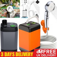 Portable Shower Camping Shower Outdoor Camp Shower Pump Electric Rechargeable UK