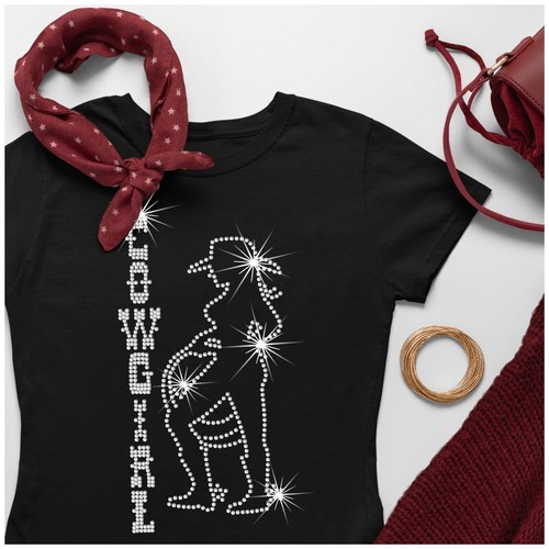 Cowgirl rhinestone ladies - cowgirl, t
