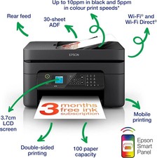 Epson WorkForce WF-2930DWF A4 Multifunction Wireless Inkjet printer Ex-Display