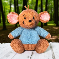 KNITTING PATTERN - Roo inspired choc orange cover / 15cms Winnie the Pooh toy