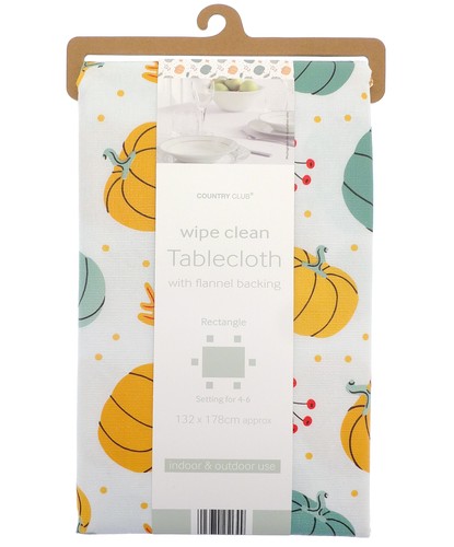 Pumpkin spice tablecloth - pumpkin,