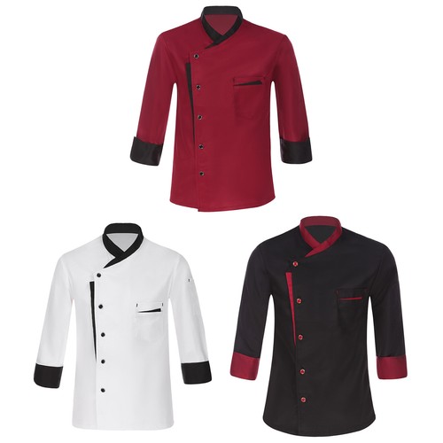 Men women chef coat long - men,