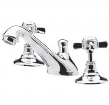 Beaumont Brassware 3-Tap Hole Mixer Set (Chrome) - Set Incomplete