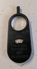 Vintage plastic map measure Opisometer with magnifying lens  Practical Motorist 