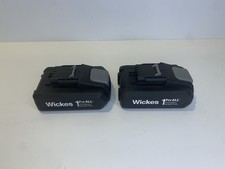 2x Wickes 1ForAll 18v Li-ion 1.5Ah Cordless Drill Power Tool Battery ABP1815HW
