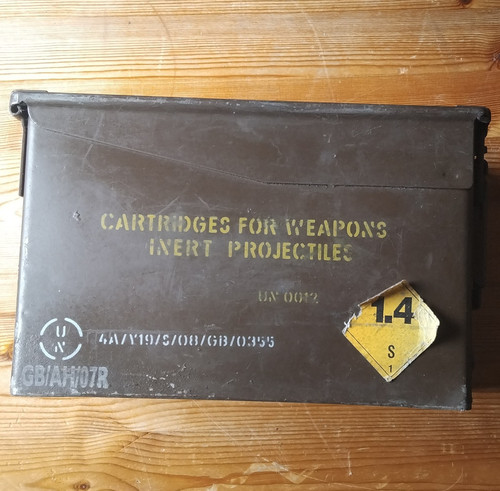 Military metal ammunition box - military,