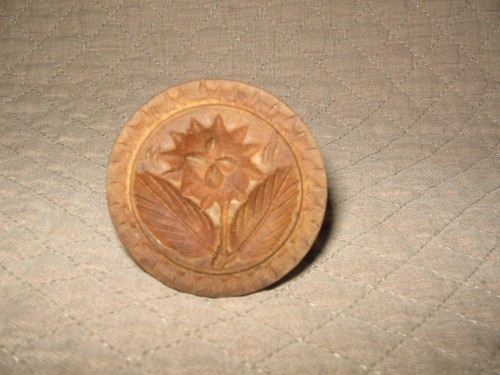 Antique vintage carved flower - carved,