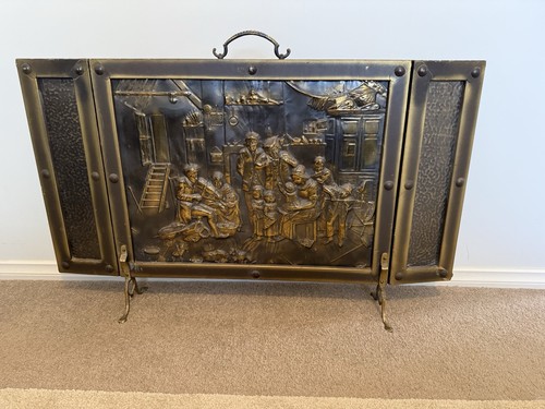 Three panel fire screen guard - three,