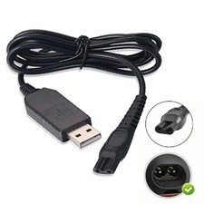 USB Charging Cable for Philips Series 5000 Shaver Trimmer Charger Lead Black