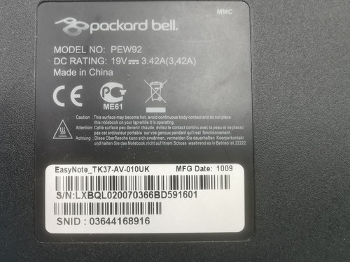 Packard bell easynote - packard,