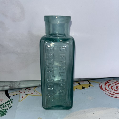 Vintage glass bottle eiffel - glass,