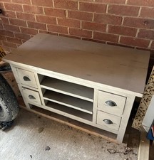 Distressed Solid Wood Tv Unit..Shabby Chic