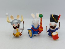 Bundle 3 Ubisoft Raving Rabbid Rabbits Action Figures Jouster Drummer Viking