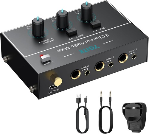 Mini audio mixer channel - mixer,, 2
