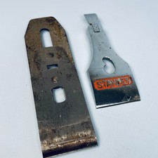 VINTAGE STANLEY WOOD PLANE BLADE & LEVER CAP 2" WIDE