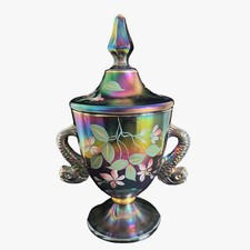 Fenton Carnival Glass Lidded
