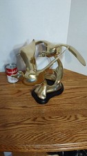 Solid brass MCM flying ducks
