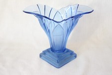 Art Deco Blue Glass 'Greta'