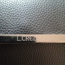 L Credi Black Leather Handbag