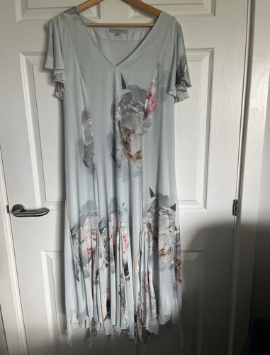Chesca blue floral neck - blue,