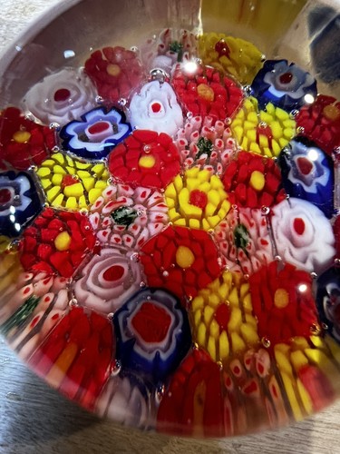 Murano millefiori red yellow - murano,