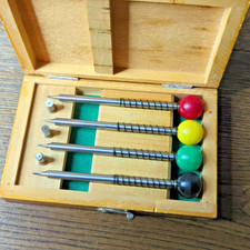 Vintage Watchmakers Staking Tools Made by GEM in Japan, In Wooden Box (AE12)