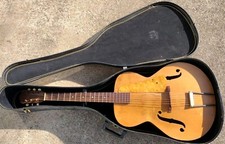 Kay Blonde Archtop Hollow Body Acoustic Guitar w/HSC! -LL