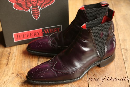 Jeffery west purple leather - west,