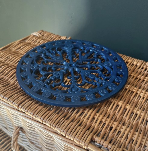 Vintage navy blue cast - , iron