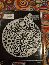 Xcut Large Ornate Christmas Bauble Die  Approx 4" In Height 3.5 " Wide Used Once