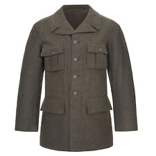 Genuine Army Surplus Original Swedish Military Wool Jacket Vintage Dress Coat