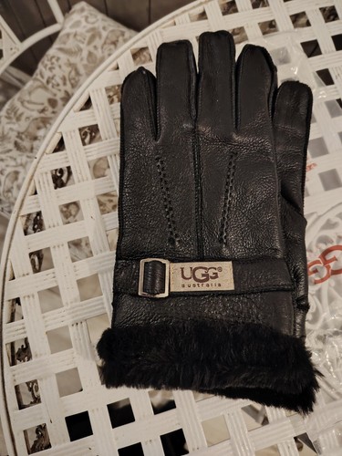 Ugg men leather gloves l - leather, /l