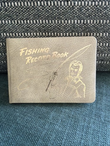 Vintage fishing record book - record,