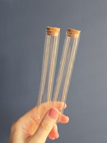 Glass test tubes with - 2x,