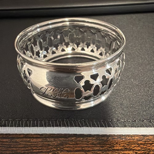 Sterling silver napkin ring - silver,