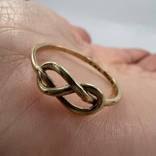 New 14K Solid Gold Knot Ring