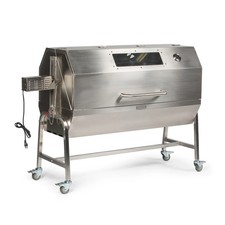 Ash & Ember 25 Watt Stainless Steel BBQ Rotisserie Grill, Rated 125 LB