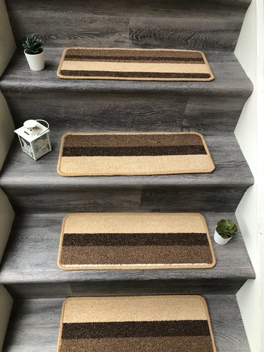 Carpet stair case treads - case,