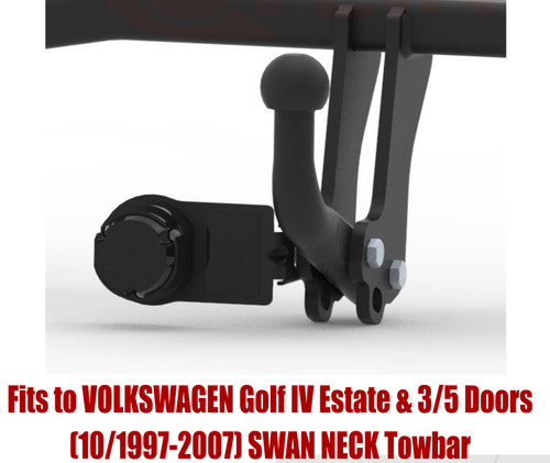 Swan neck tow - swan, bar