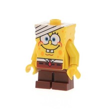 1X Lego Minifigure SpongeBob SquarePants Yellow Bandage On Head 3832 BOB016