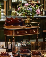Vtg mahogany wood - mahogany, butler