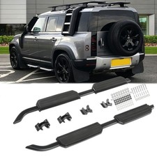 FOR LAND ROVER DEFENDER 110 L663 RUNNING BOARD SIDE STEPS BLACK EDITION 2020+ UK