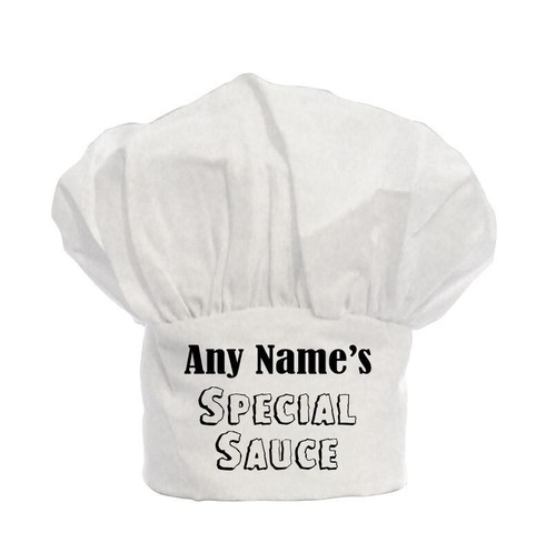 Personalised chefs chef - personalised, hat