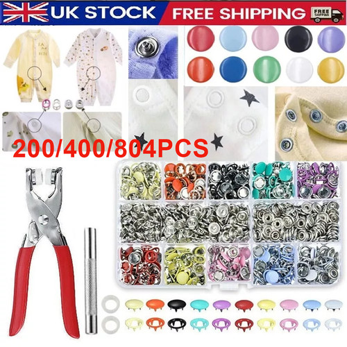 200pcs snap fasteners kit - snap,