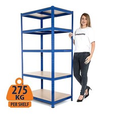 Heavy Duty Steel Shelving Units | Metal Garage Storage/Racking 275KG UDL 