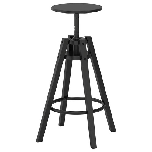 Ikea dalfred bar stool - stool, black