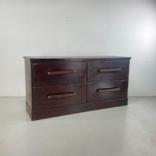 VINTAGE VICTORIAN 4 DRAWER DRAPERS SHOP COUNTER HABERDASHERY CABINET #4651